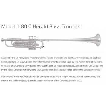KÈN INSTRUMENTS - ZIGMANT KANSTUL HERALDS-Model 1180 G Herald Bass Trumpet